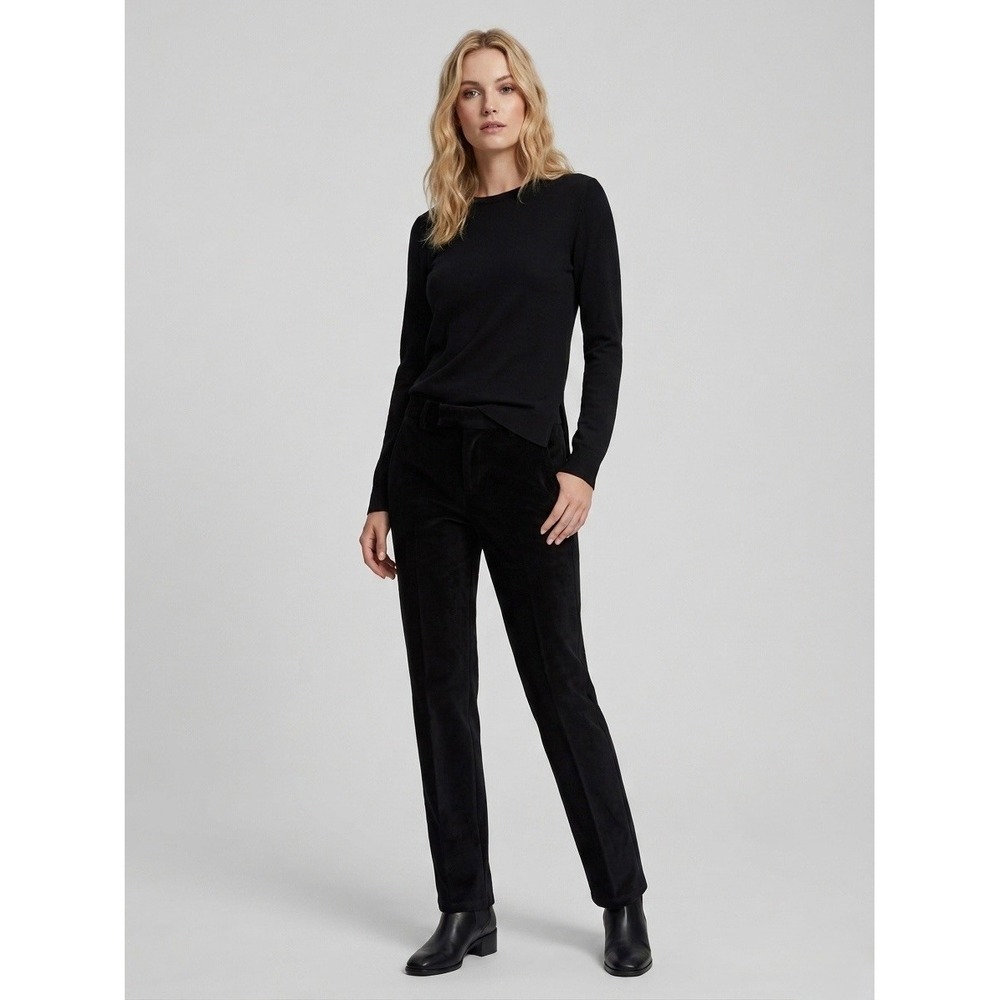 Helmut Lang Black Cotton Blend Straight Leg Tailored Trousers Size EU38 / US 6